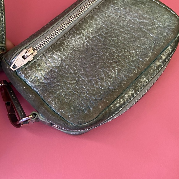 Alexander wang metallic turquoise wristlet wallet - Picture 2 of 7